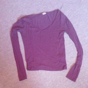Garage Scoop Neck Long Sleeve Top